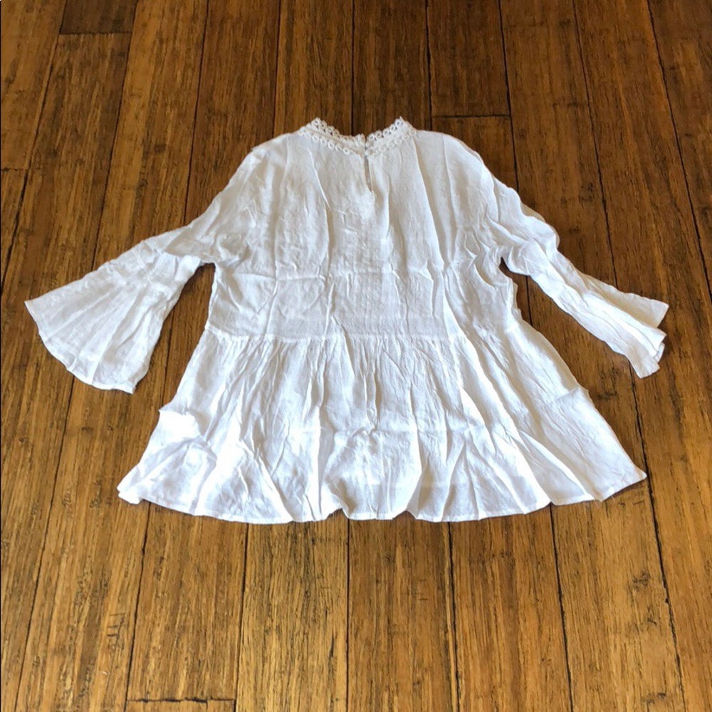 Lace Trim Babydoll Top [LAST TWO] - Picture 4 of 7